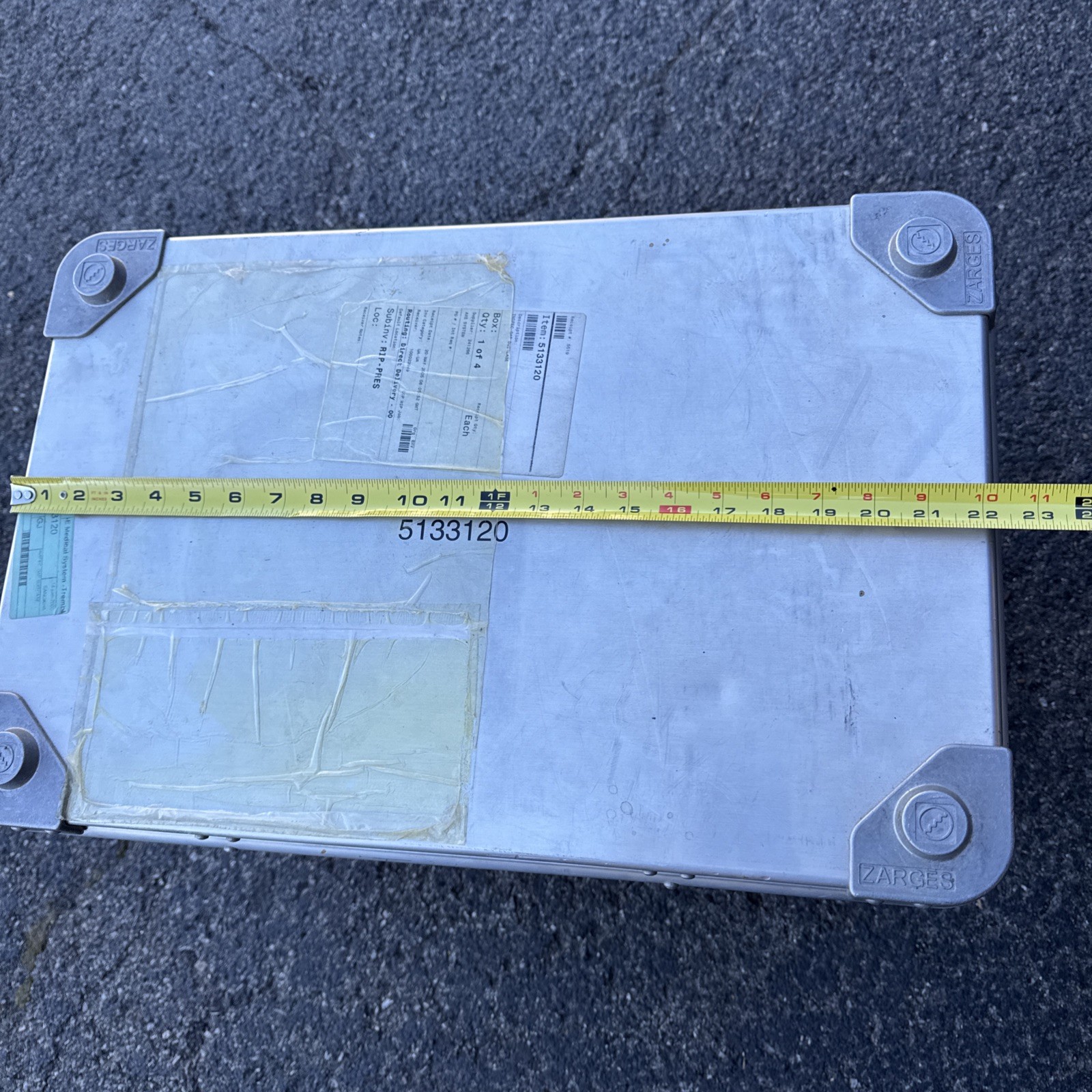 Zarges K470 Kiste Box Alukiste Alubox Transportkiste Lagerbox With Caster Wheels