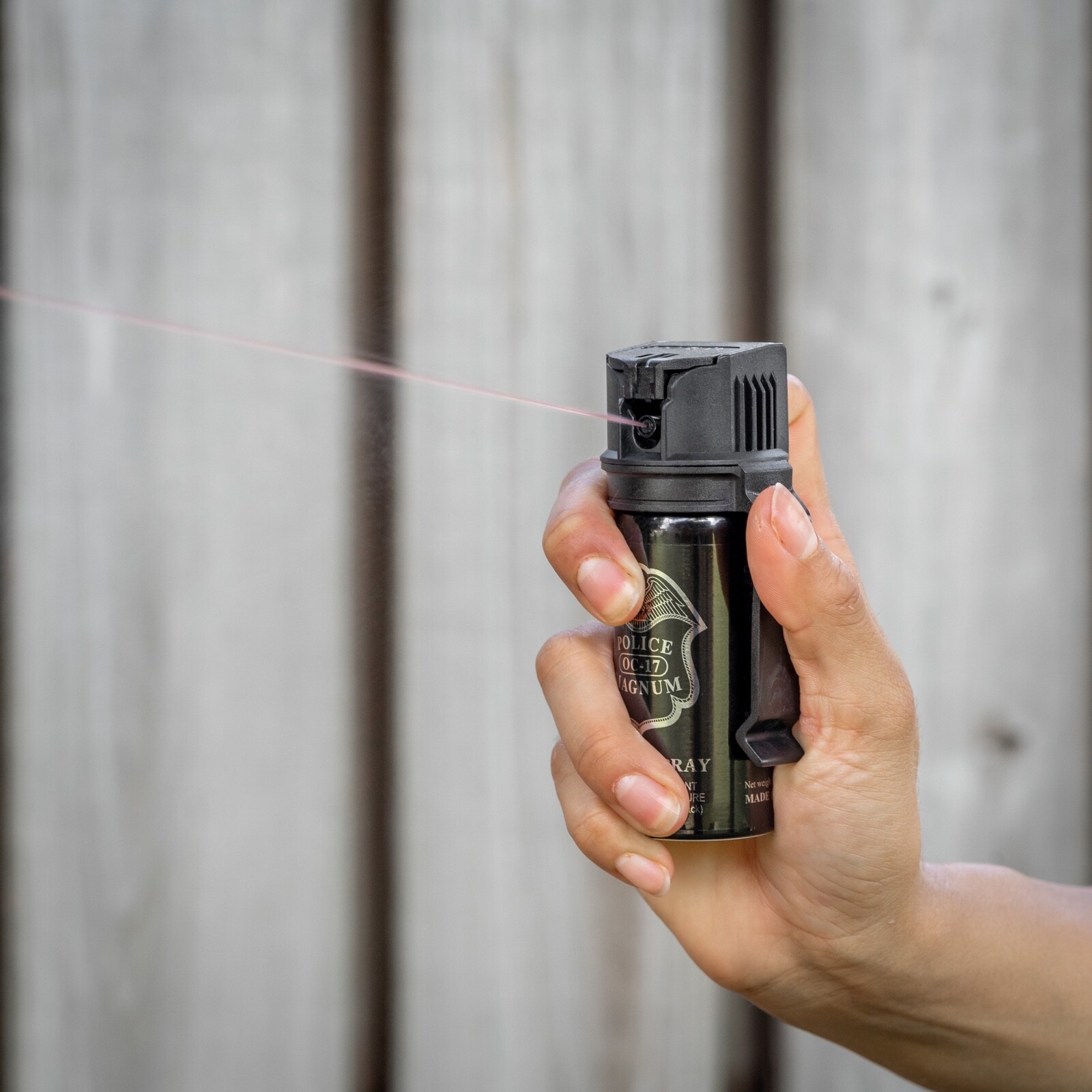 Police Magnum Pepper Spray 2 PCK 2oz Stream Flip Top Belt Clip Self Defense OC