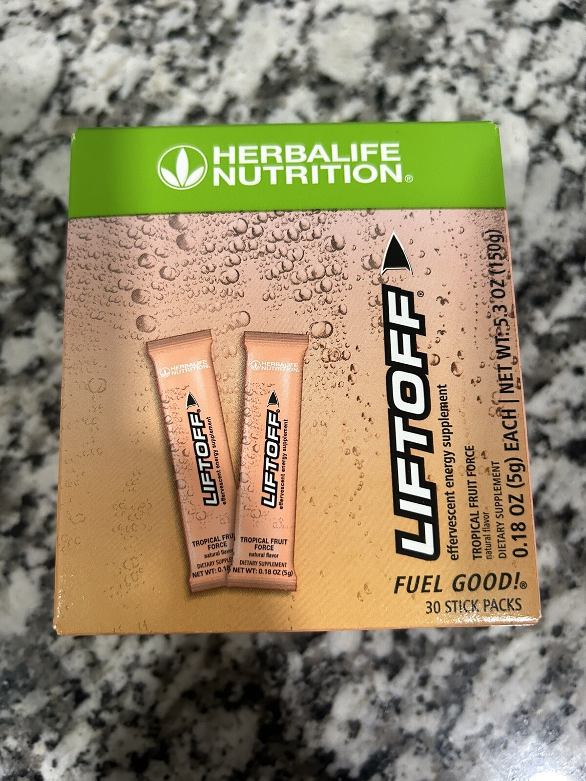 Liftoff Pomegranate Berry Burst Orange Lime Tropical 30 Stick Energy New Sealed