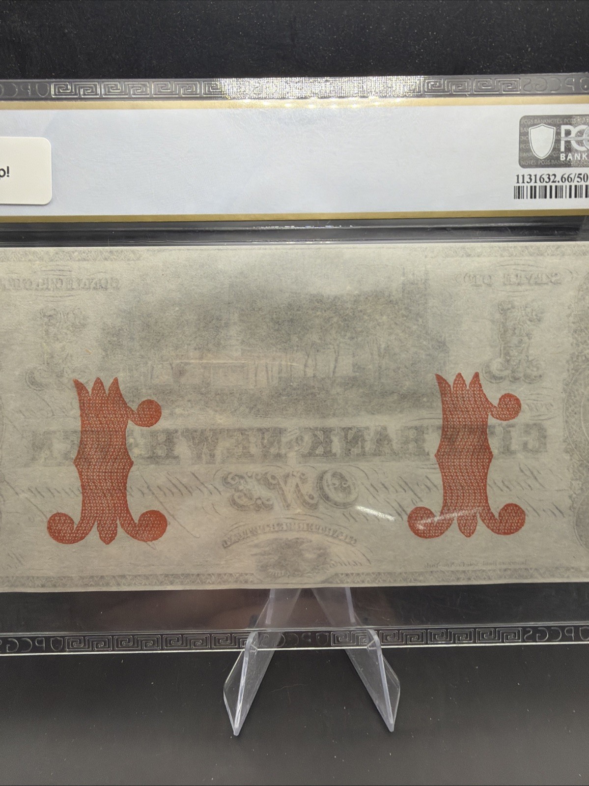 New Haven Connecticut $1 City Bank of New Haven 1860s PCGS Gem UNC 66 PPQ TOP PO