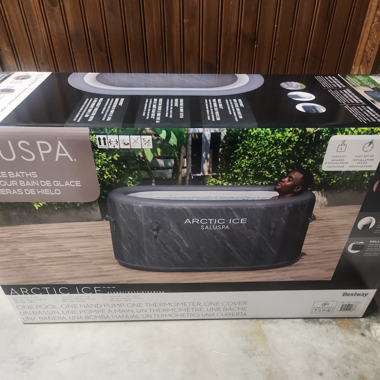 NEW SaluSpa Arctic Ice Saluspa Cold Plunge Ice Bath, 60in. x 36 in. x 28 in.