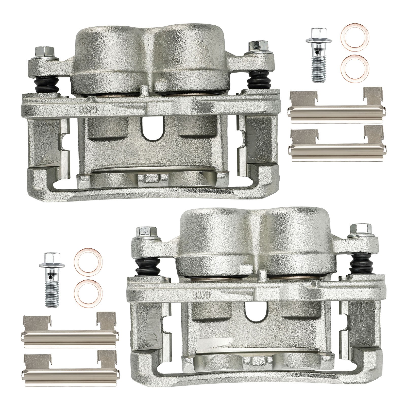 Front Brake Calipers w/ Bracket For Chevrolet Silverado 1500 2500 HD Tahoe Pair