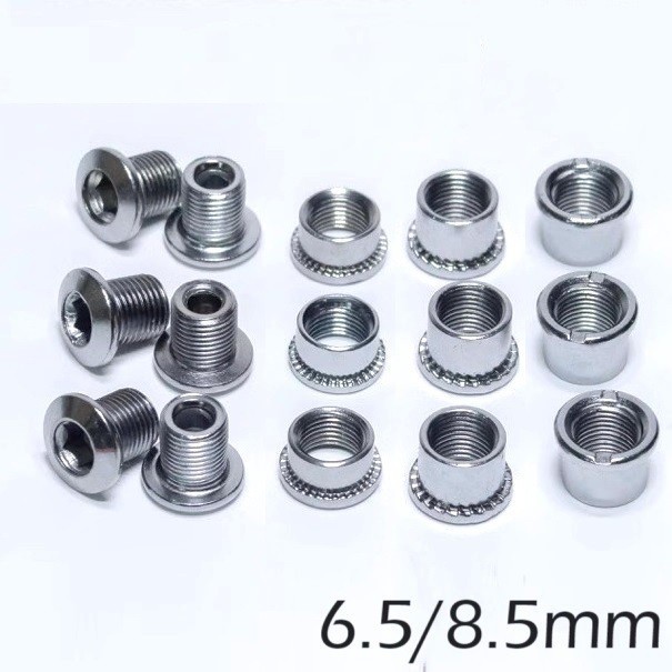 Bicycle Road Bike Crank Nuts Chainwheel Bolts Chainring Screws Bolt 6.5/8.5mm