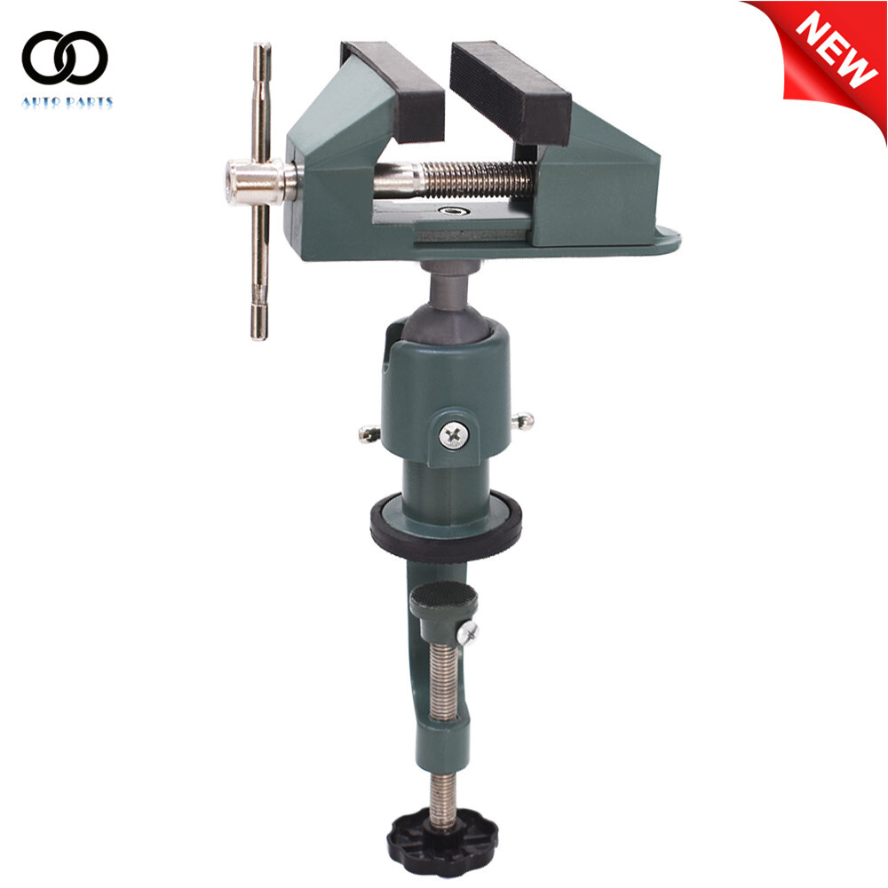 Universal Table Vise For Holding Small Parts 3" Aluminum Swivel 360° Rotating US