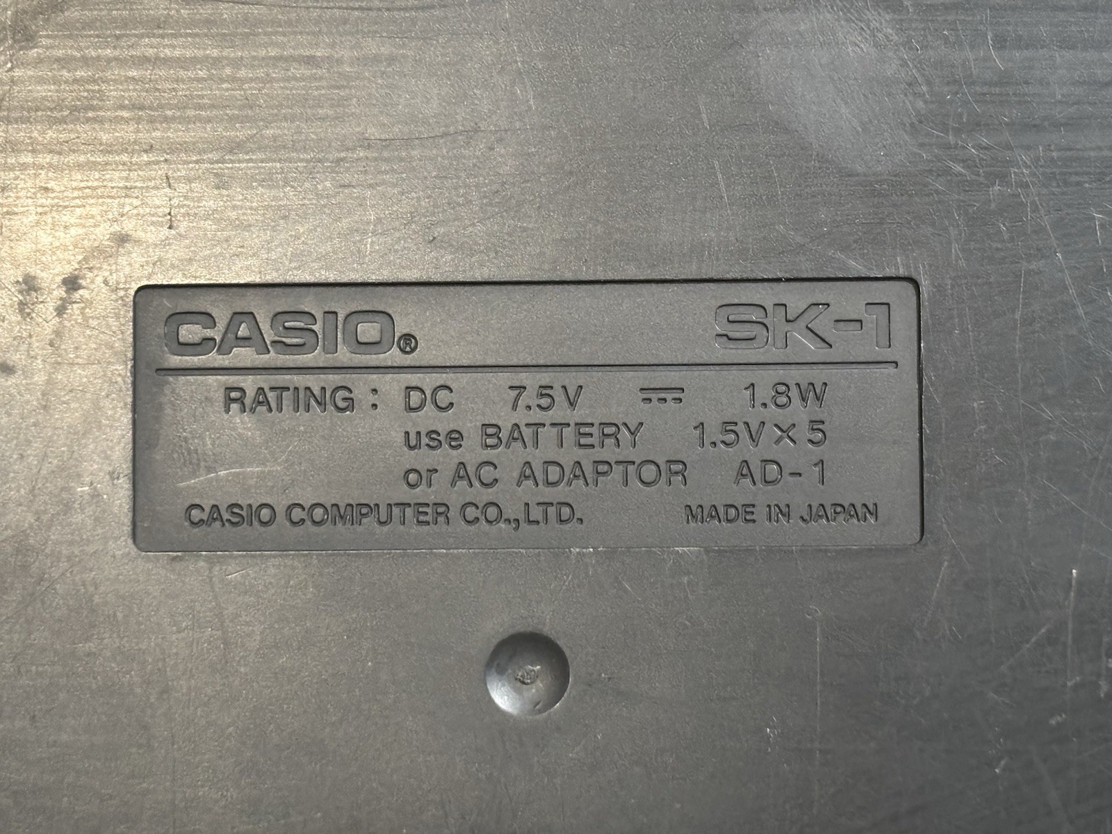 Casio SK-1 Portable 32-Key Sampling Keyboard Used, Free Shipping