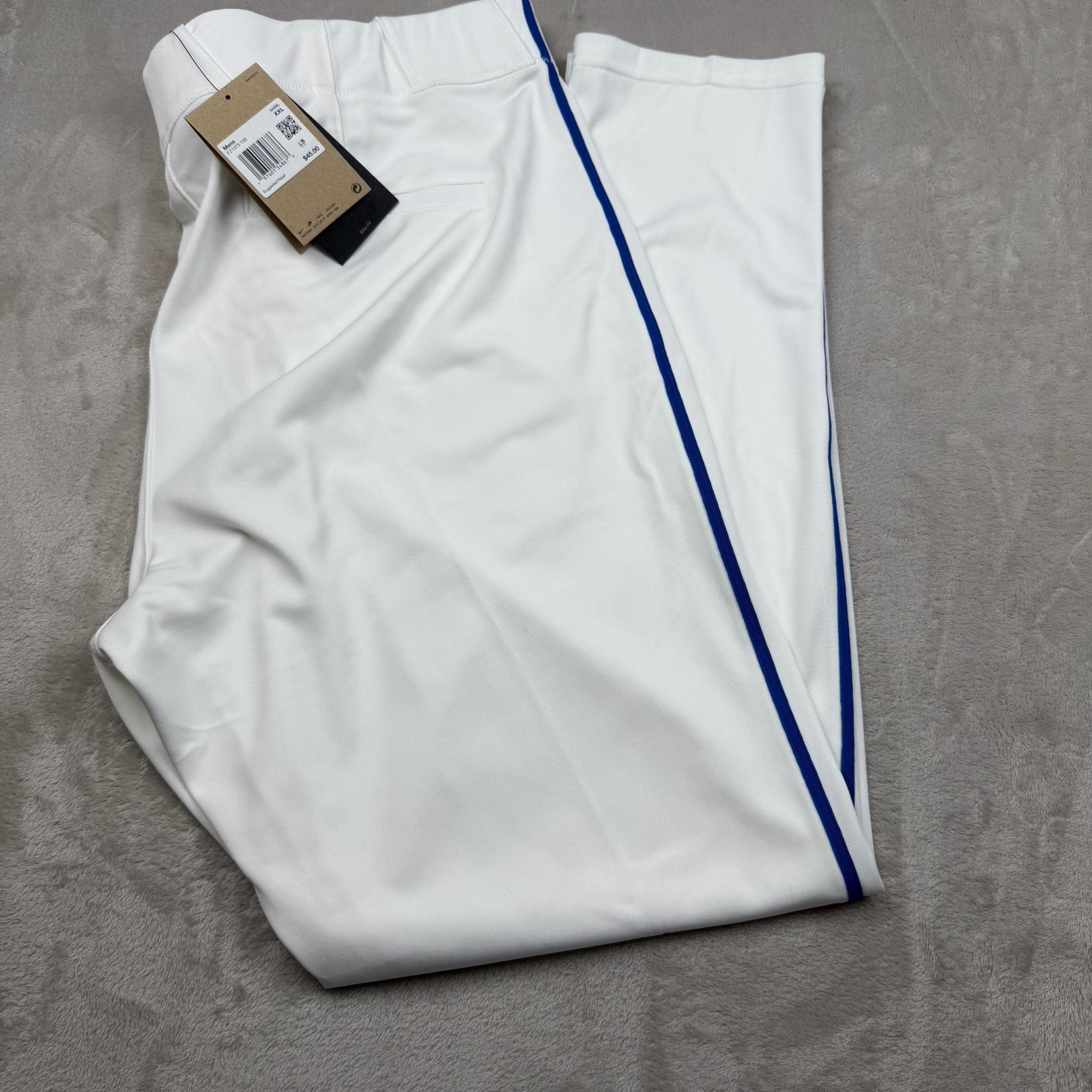Nike Mens Baseball Pants 2XL Blue/White *Small Stains*