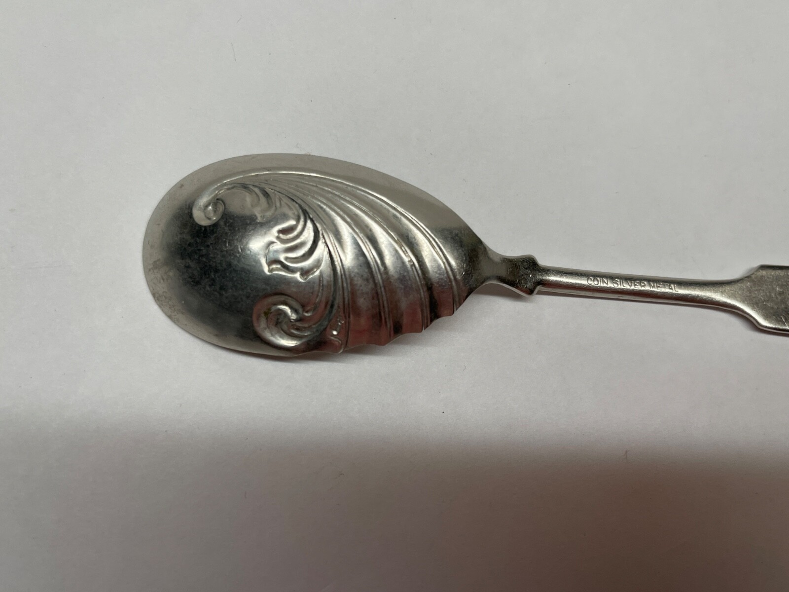 Vintage Coin Silver Sugar Spoon 5-7/8” 19g