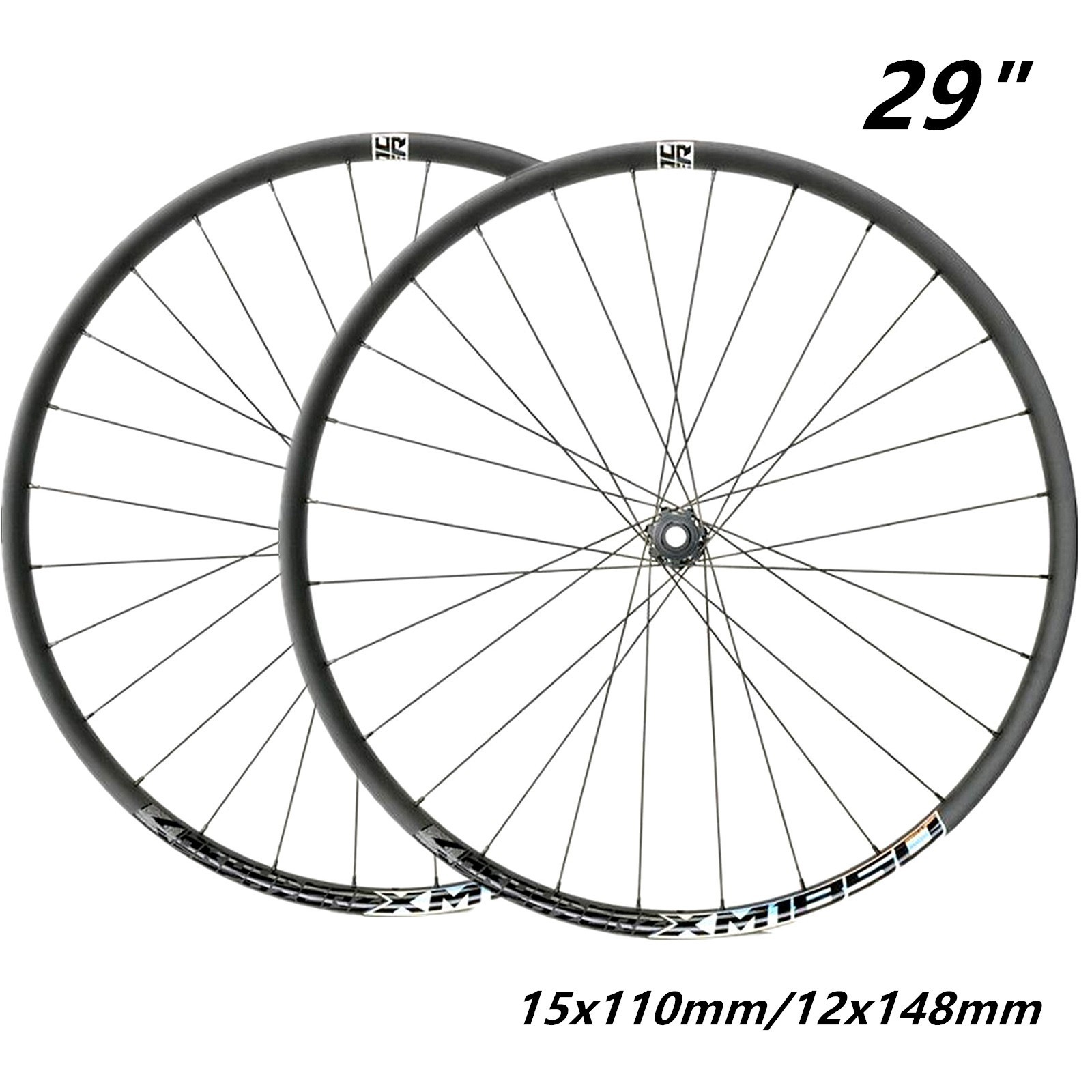 29" MTB Wheelset Boost Carbon Tubeless 28H Disc Brake 11-12 Speed,15x110+12x148
