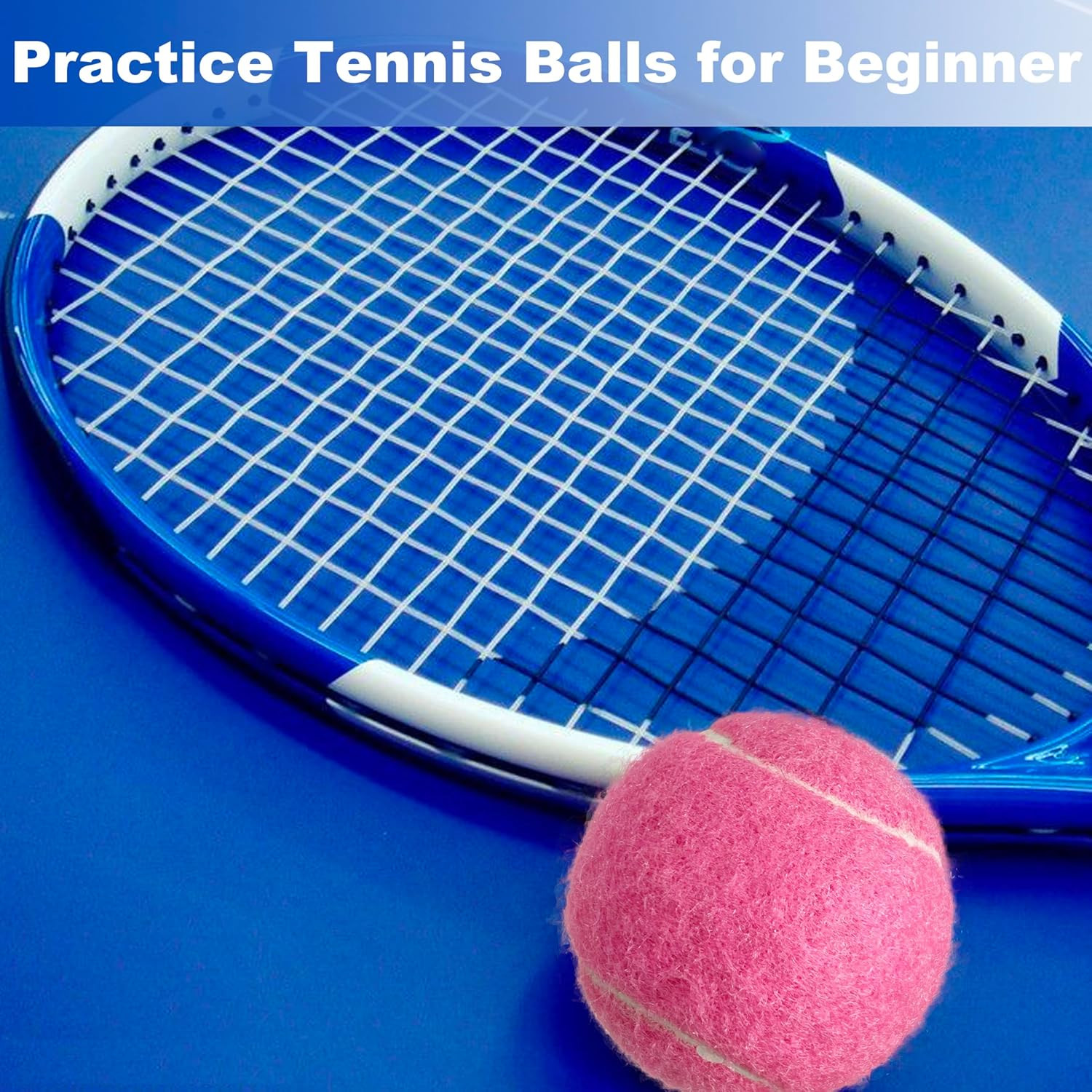 3 Pack Tennis Balls - Long Lasting Practice Balls for Tennis Beginners, Tennis T
