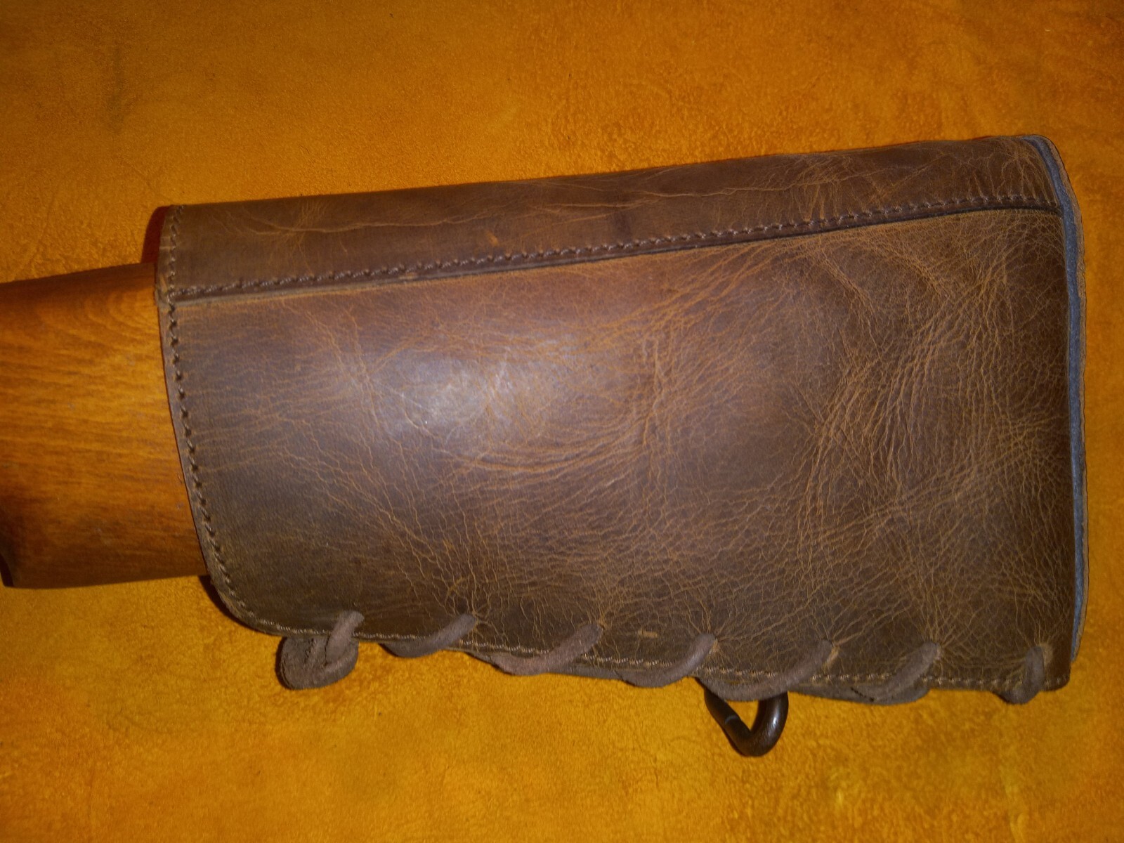 Lever Action Bolt Action Leather Rifle Recoil Cheek Pad Made In The USA