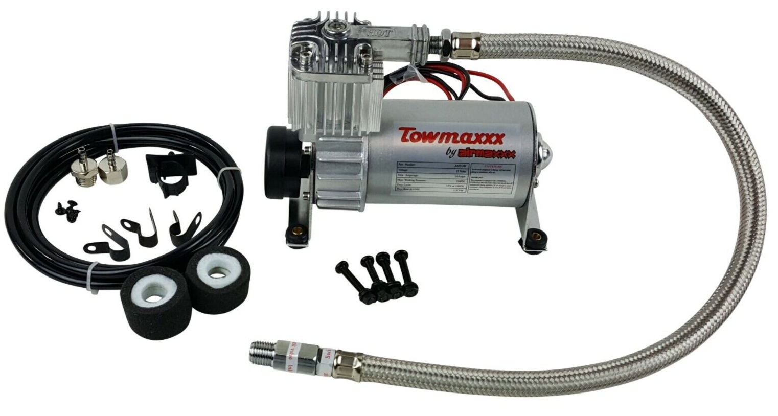 airmaxxx Pewter Utility Air Compressor For Air Ride Suspension Air Horns 130 psi