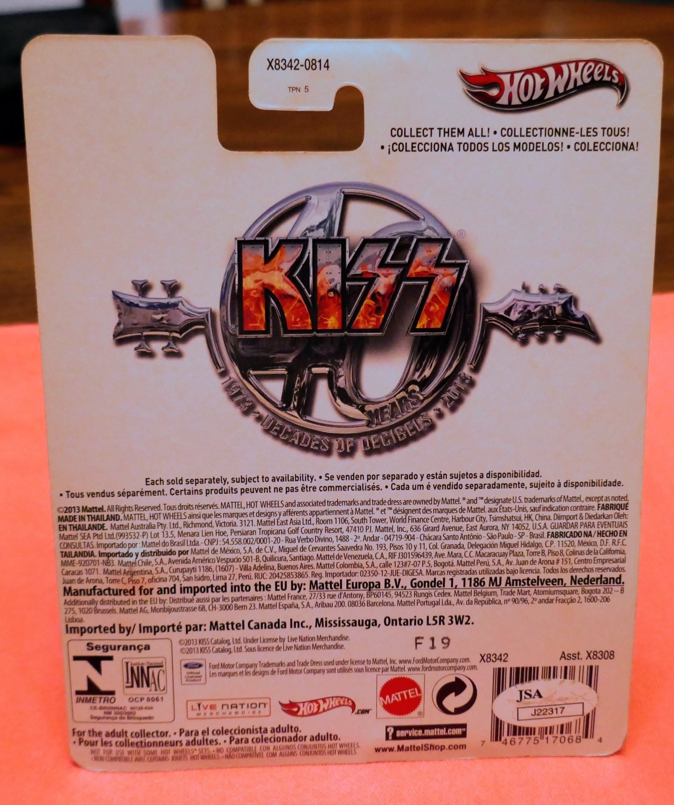 ACE FREHLEY autographed Hot Wheels KISS signed collectable!! JSA/COA TRUE 1/1