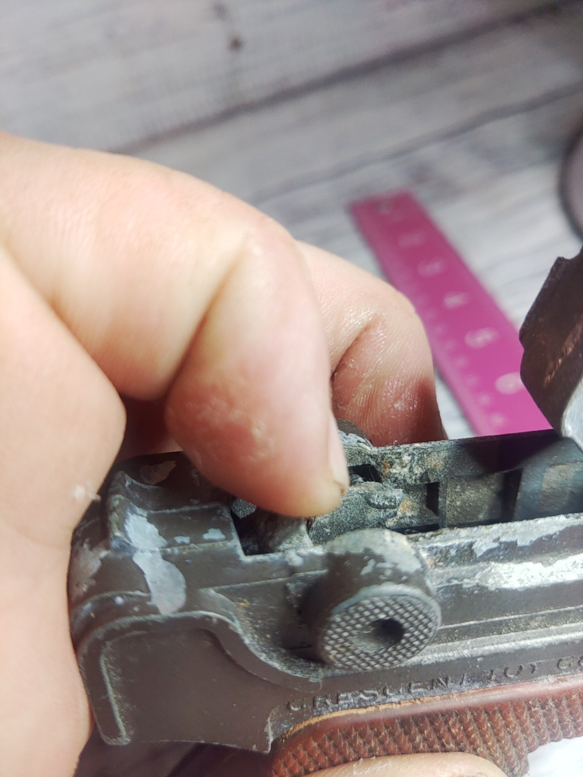 Replica Cap Gun Vintage Crescent Toys Made In England Metal (Read Description)