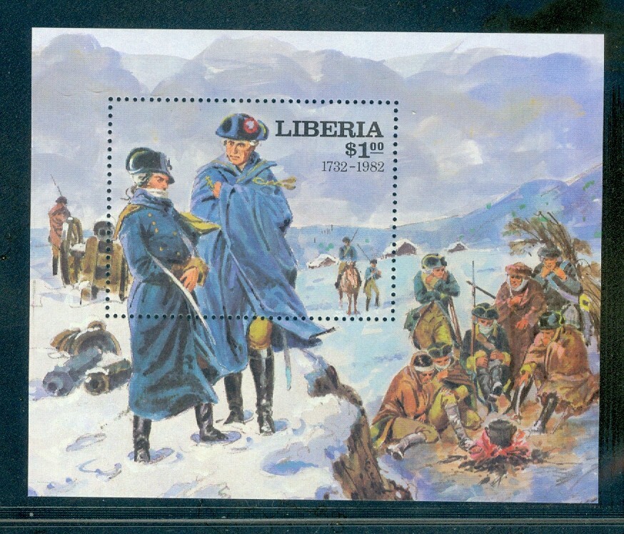 Liberia 922 Washington at Valley Forge, Mint NH