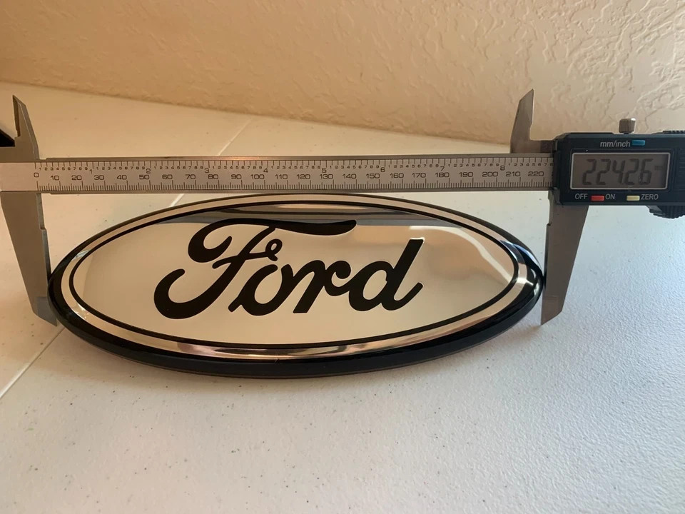 FORD CHROME EMBLEM 9 INCH SILVER LOGO Grille Tailgate 2004-2016 F150 F250 Edge