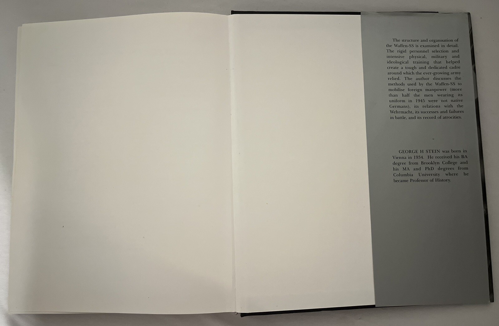 Waffen SS Hitlers Elite Guard At War 1939-1945 By George H Stein — VERY GOOD