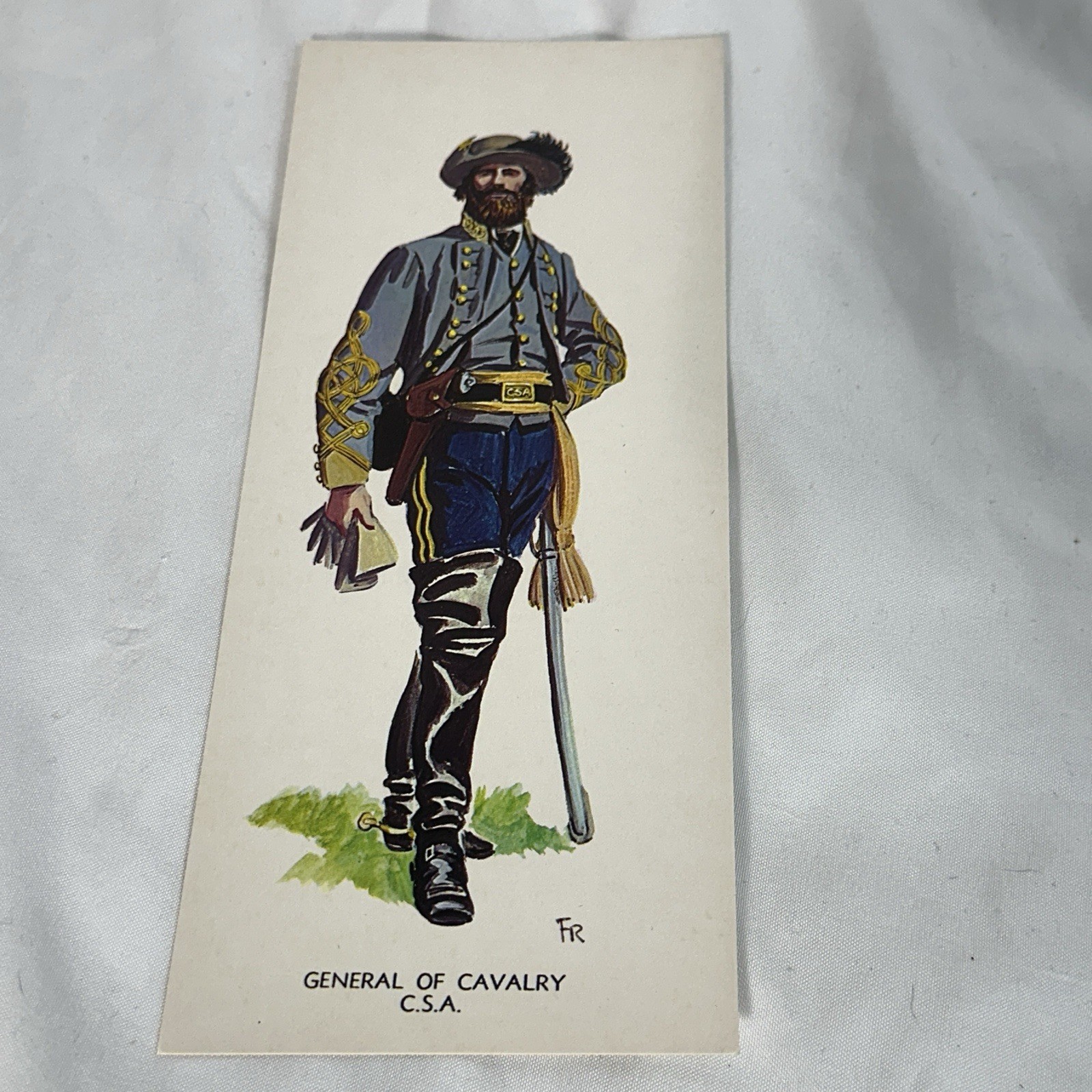 American Civil War Uniforms Of The Confederacy Set Of 6 Art Cards In Folder