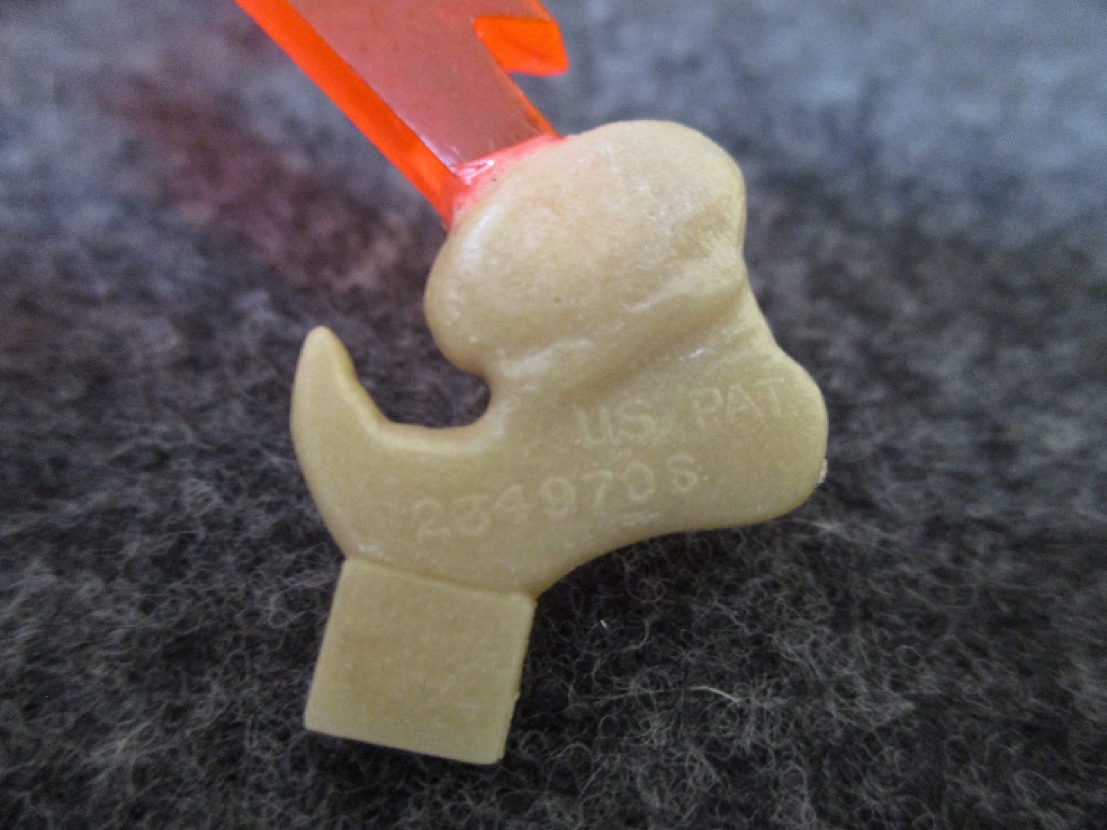 Vintage Reddy Kilowatt Plastic Figure Business Card Holder - No Stand