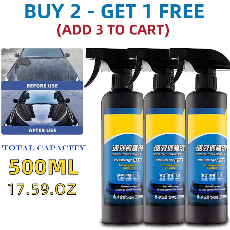 500ML Sopam* Car Coating Spray Protection Quick Car Wax Polish Motorcycle NEW