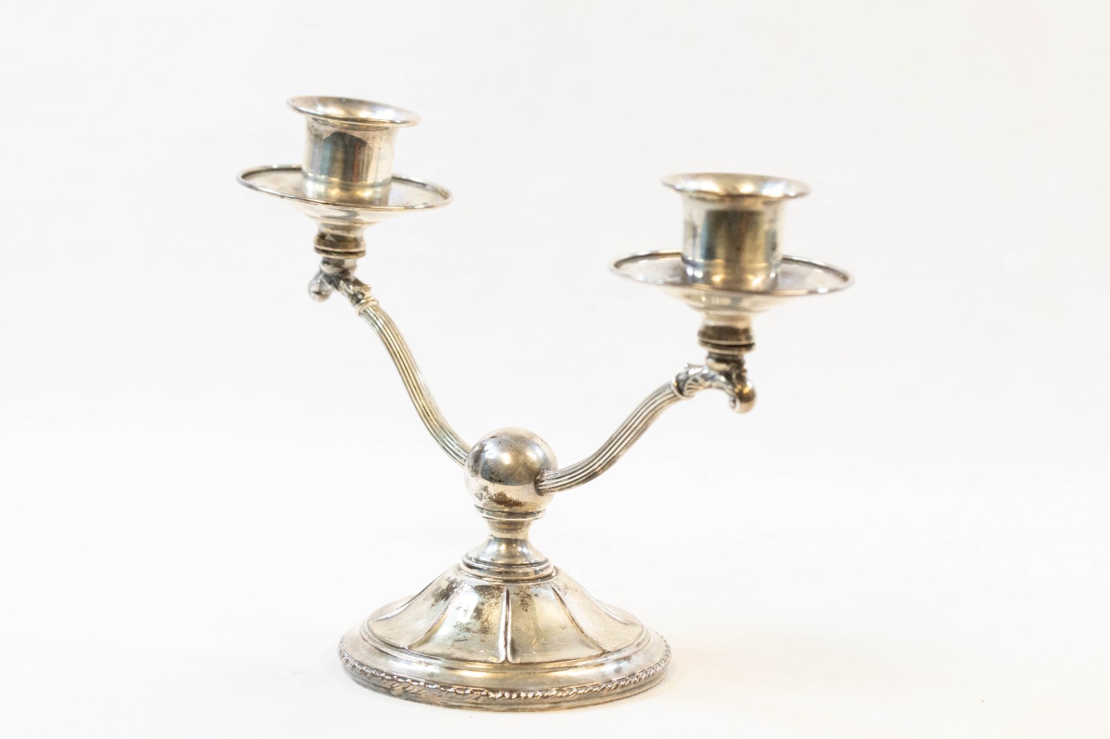 Vintage Pair of STERLING SILVER Double Arm Candelabra by Webster Company (INJ))