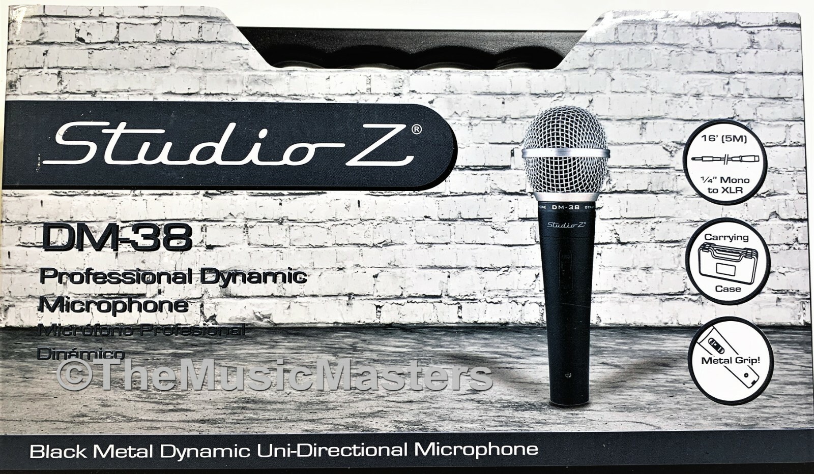 Professional Dynamic Handheld DJ Karaoke MICROPHONE w/Case XLR to 1/4" Cable