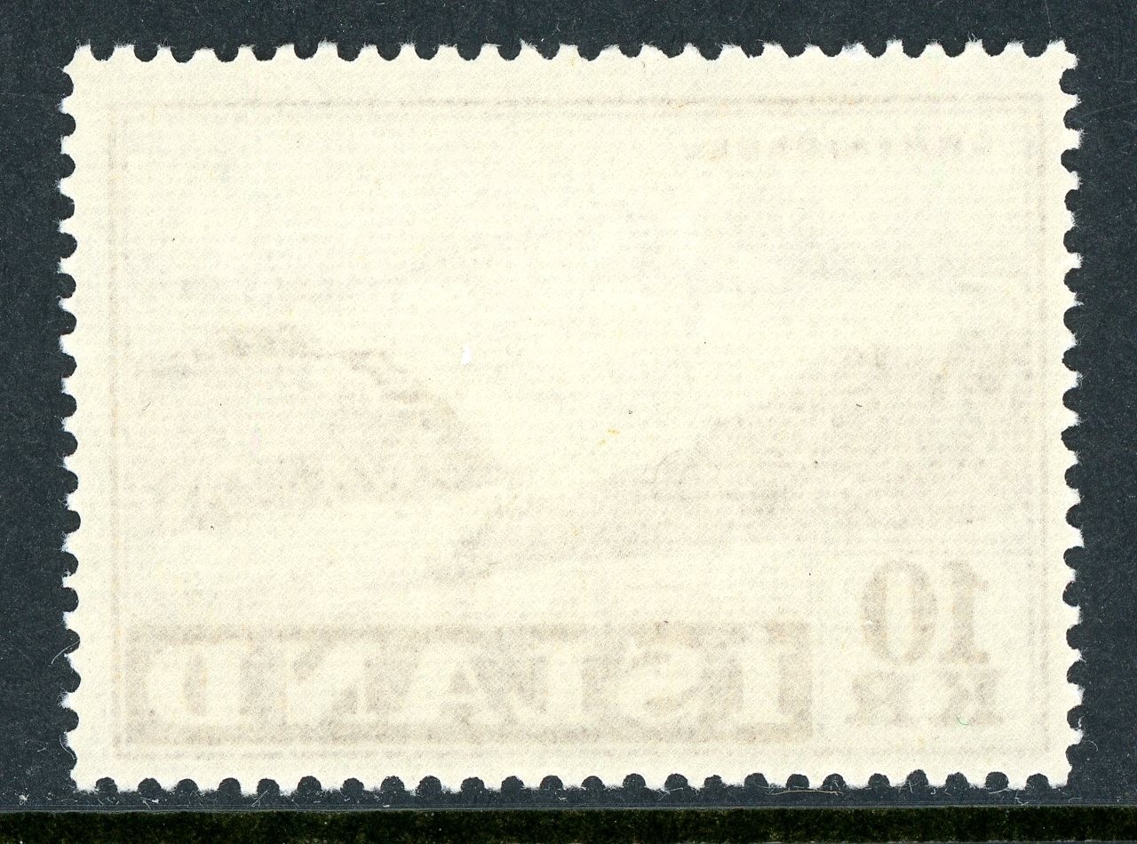 Iceland 1957 Glacier 10Kr Red Brown Scott #304 Mint Non Hinged T104
