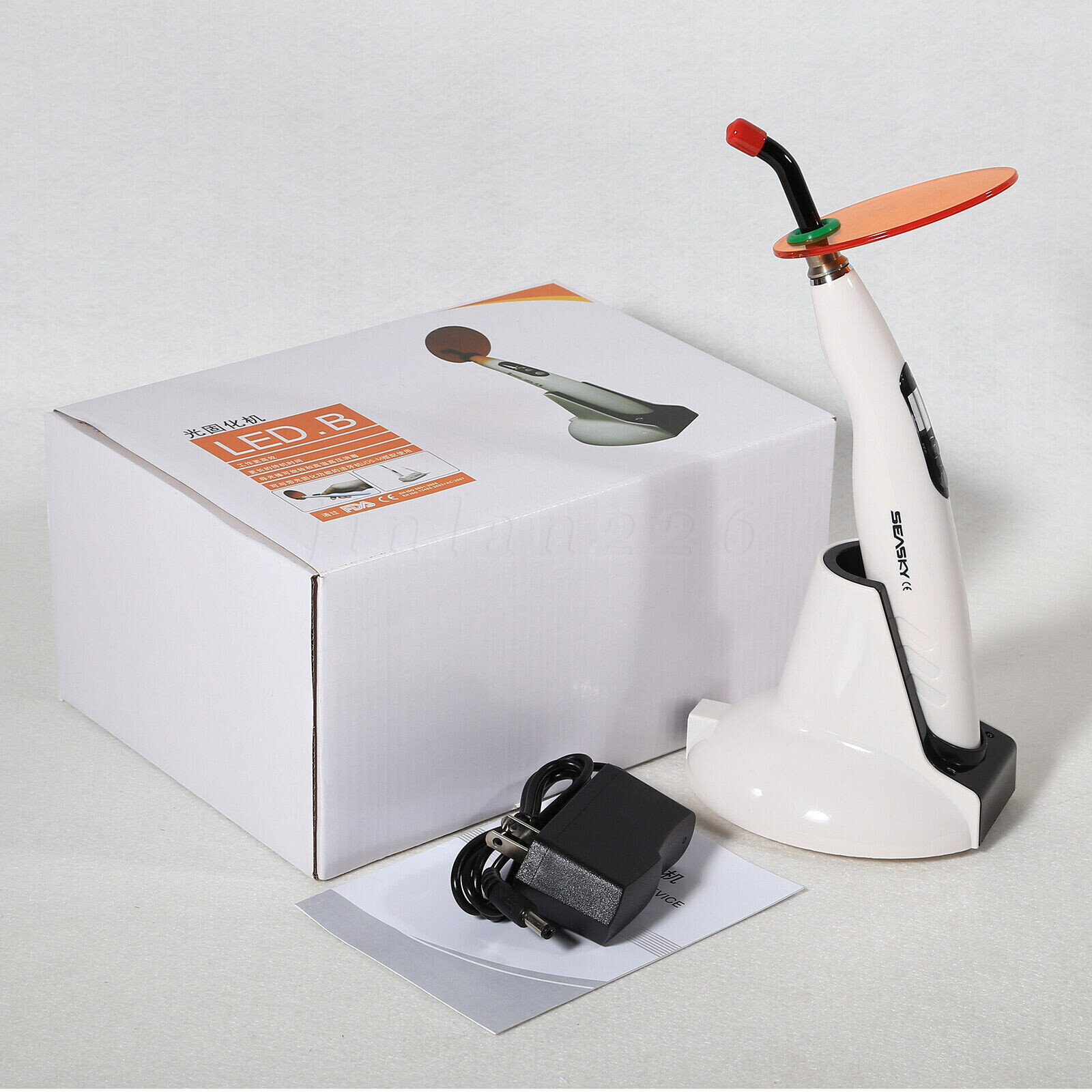 Woodpecker Style Wireless Cordless LED Dental Curing Light Lamp Teeth Whitening