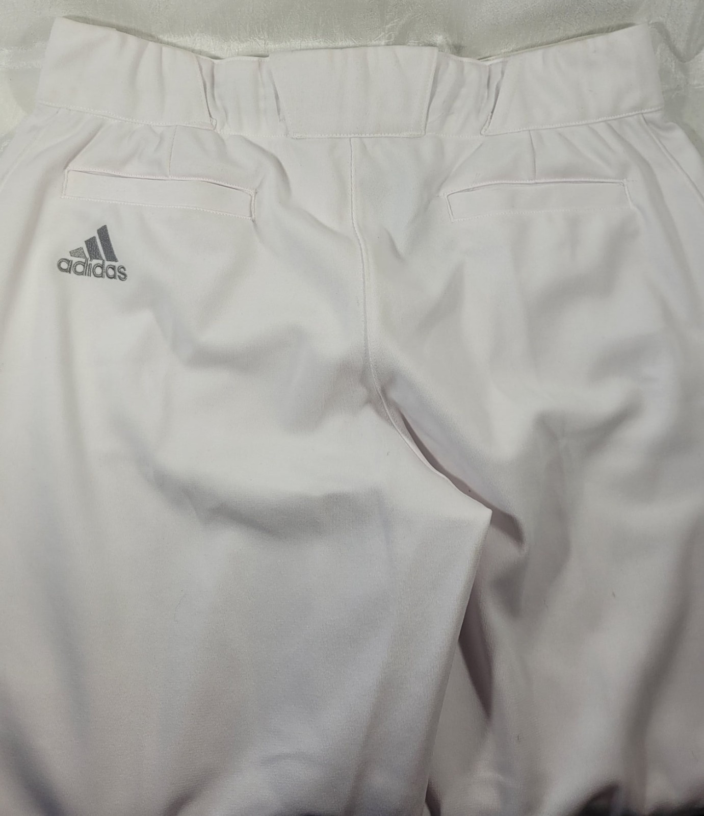 Adidas Climalite Men's Full Length Straight Leg Baseball Pants - White - Large
