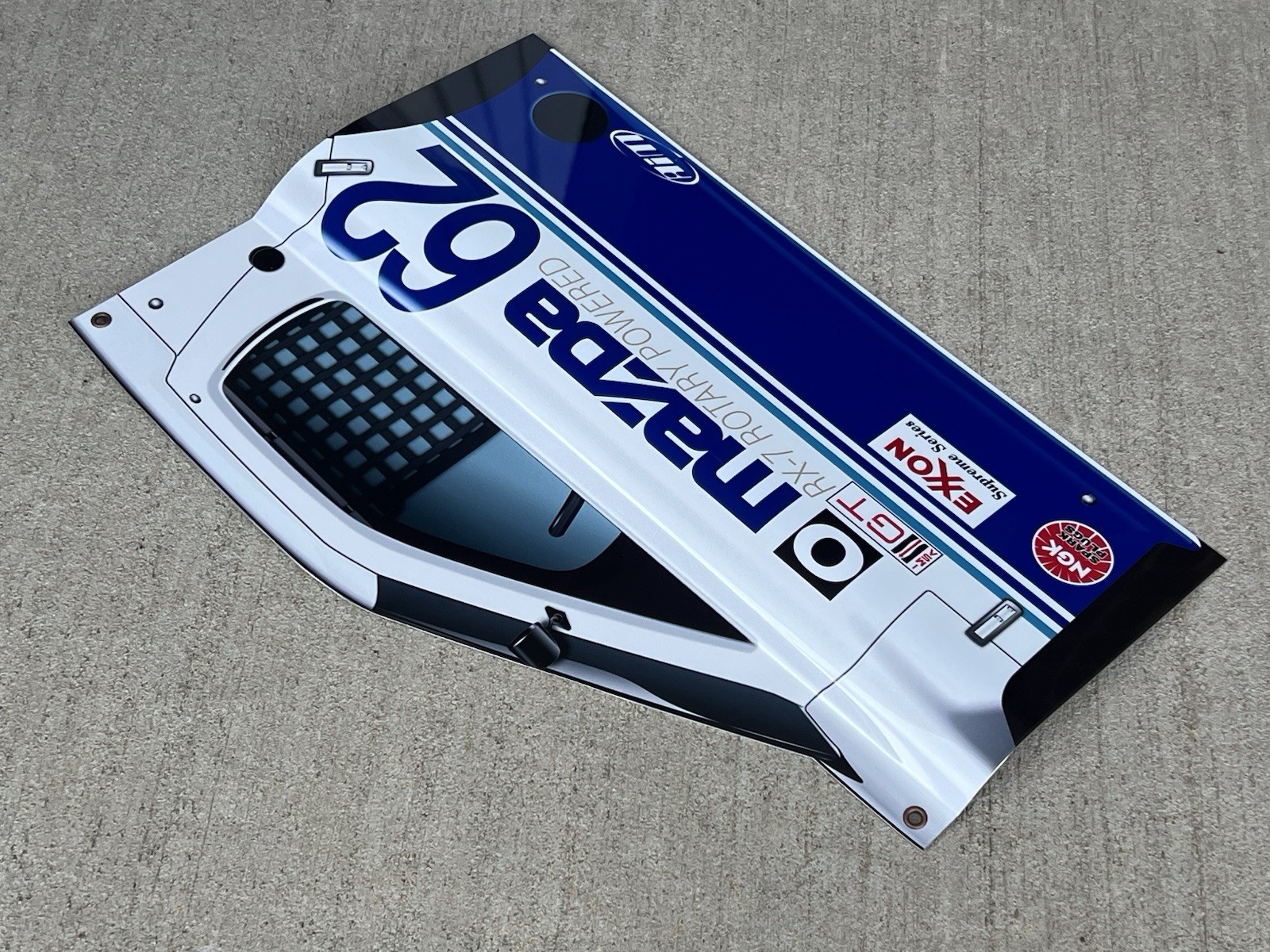 Wow! 1991 Mazda RX-7 Gto Imsa Racing MAZDASPEED Metal Sign 18 Inch Curved Sign