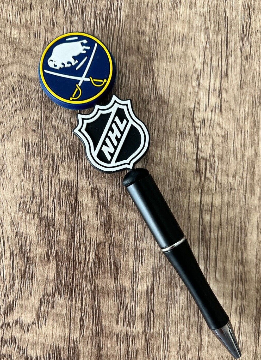 Handmade beaded pens. Hockey. Collect, gifts, gift basket filler, party