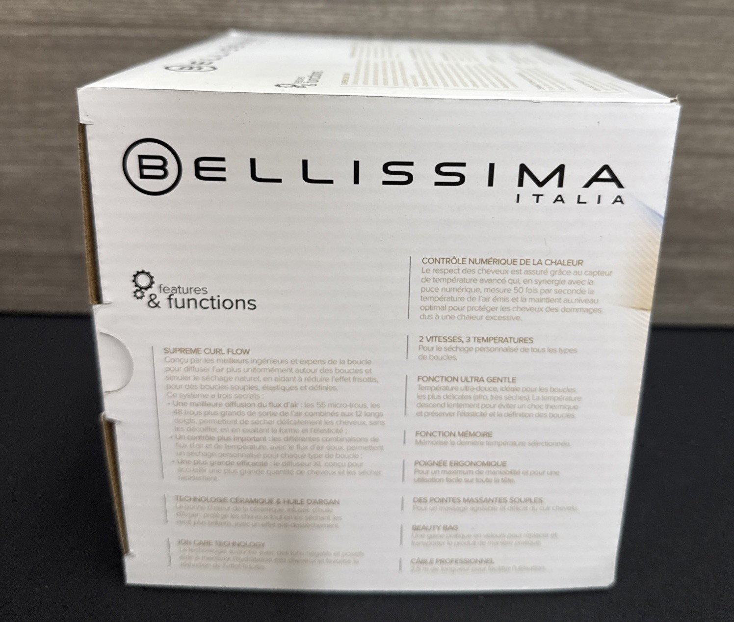 Bellissima Italia Diffon Supreme Ionic XL Diffuser & Hair Dryer for Curly Hair