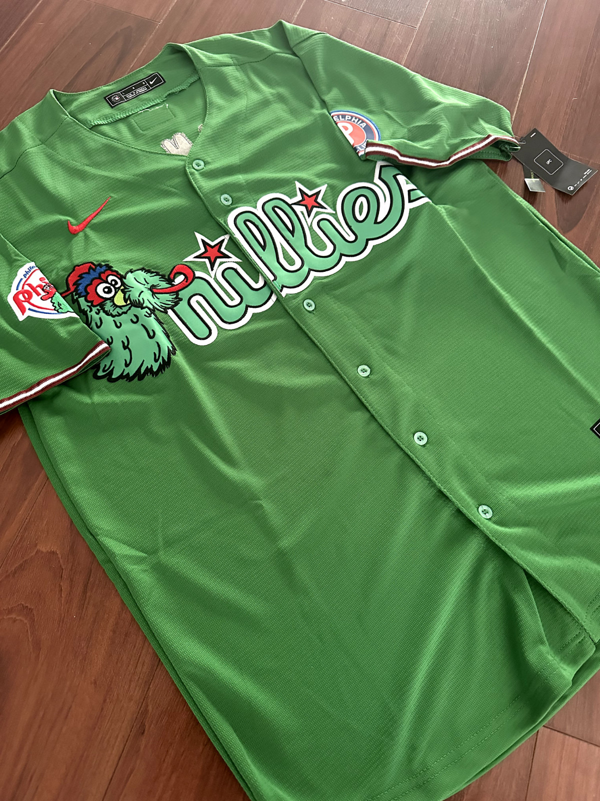 NEW Custom Mens Philadelphia Phillies Philly Phanatic Stitched Jersey USA Seller