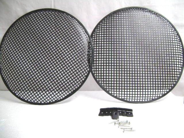 (2) Two 18" Metal Mesh Speaker Grill w/ Mesh Speaker Clamps & Screws