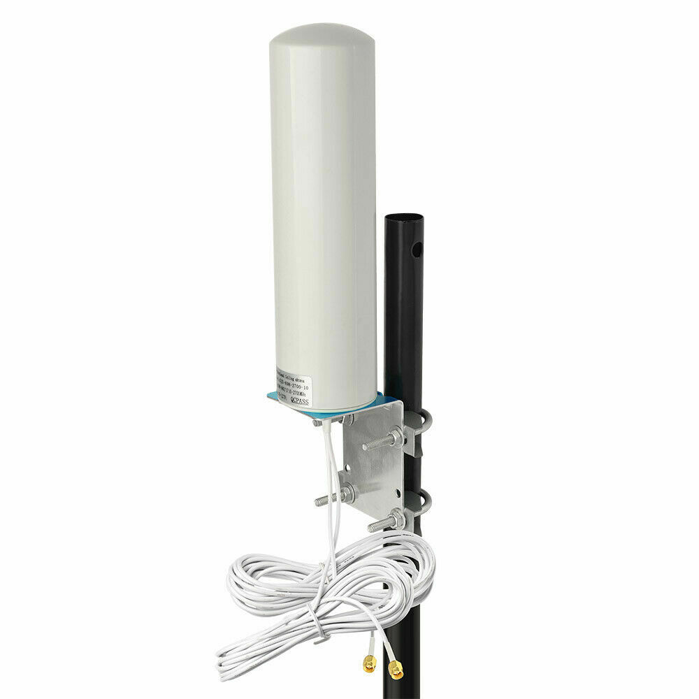 High Gain 12dBi Outdoor Dual SMA Male Antenna - 3G 4G LTE Router Signal Booster