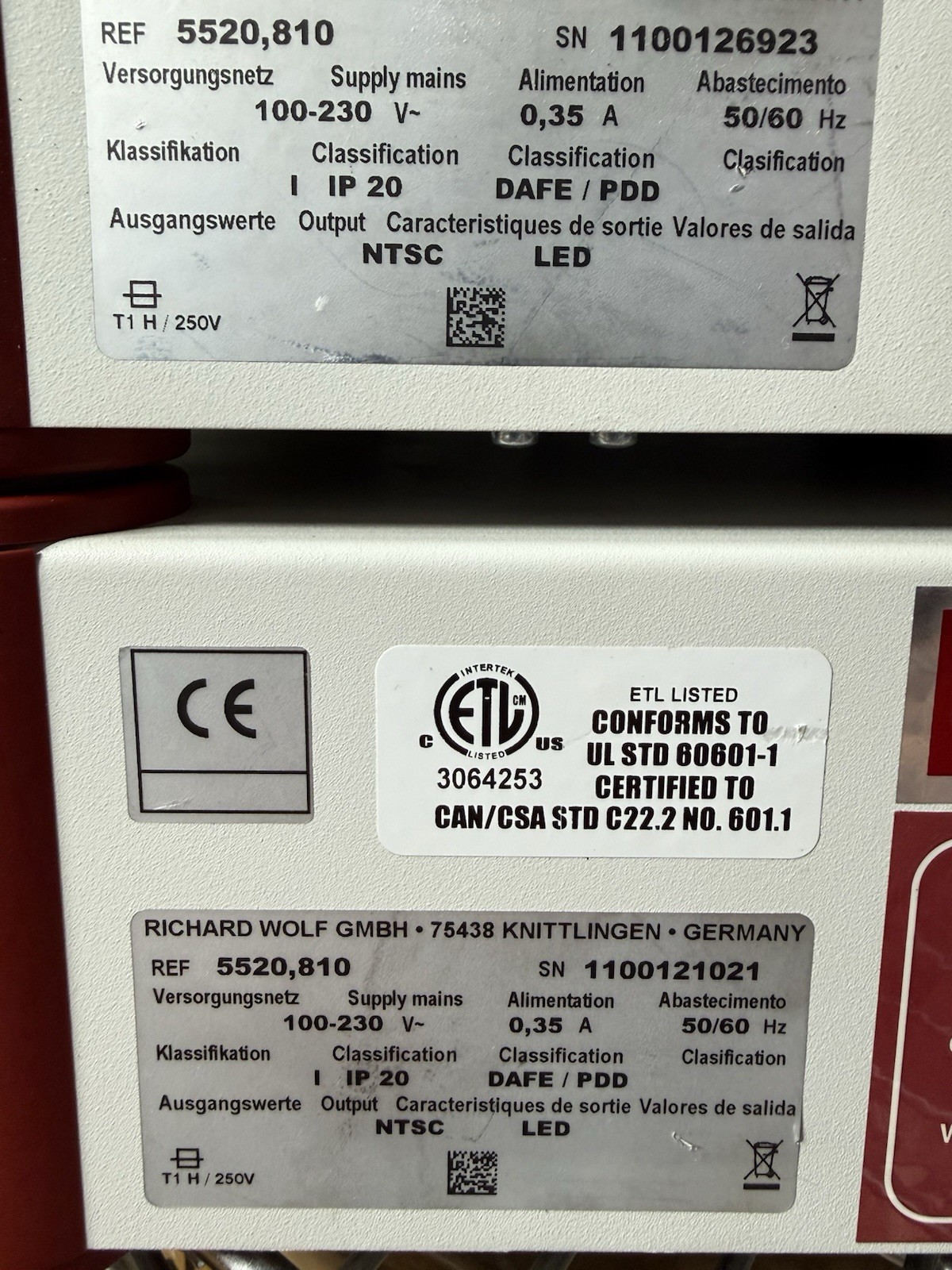 Richard Wolf 5512 1 CCD Endocam Video Processer 5512.701 Camera Controller