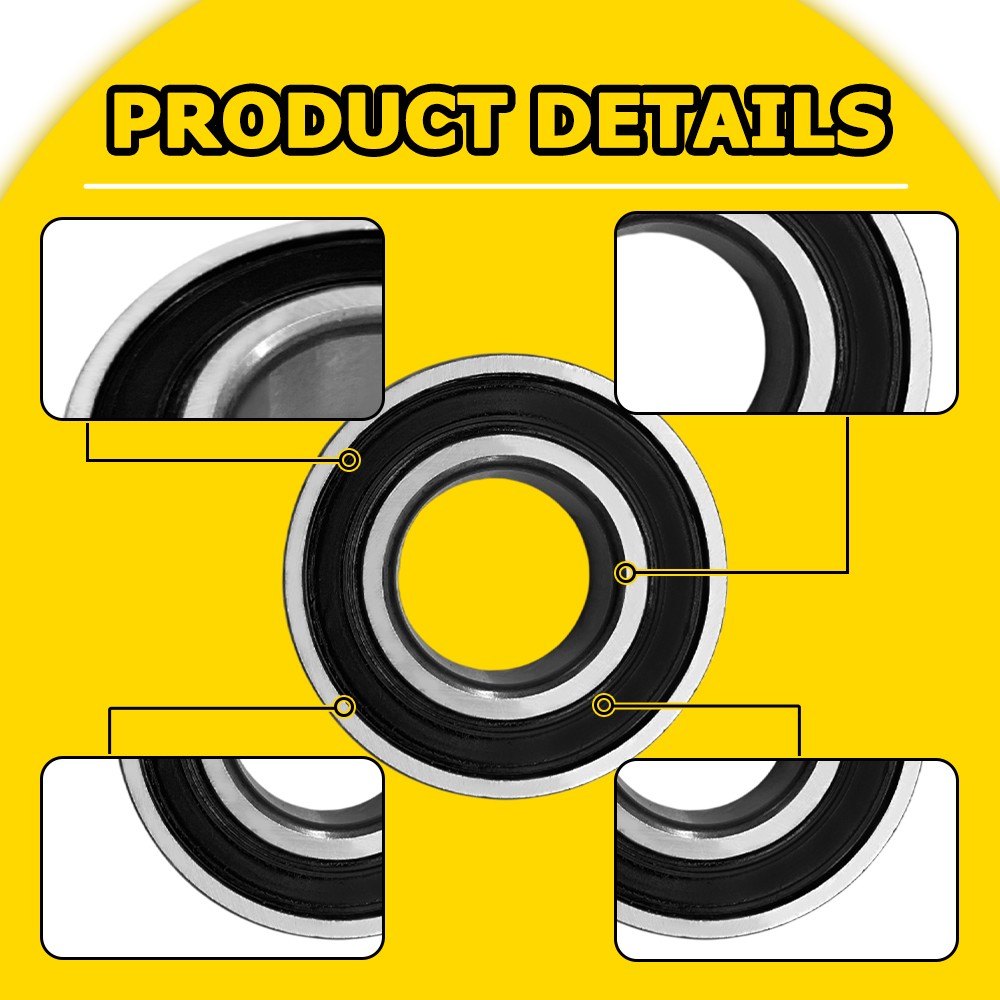 25mm ID Front Wheel Bearing Replace 1Kit For Harley 21" Wheels ABS Compatible US