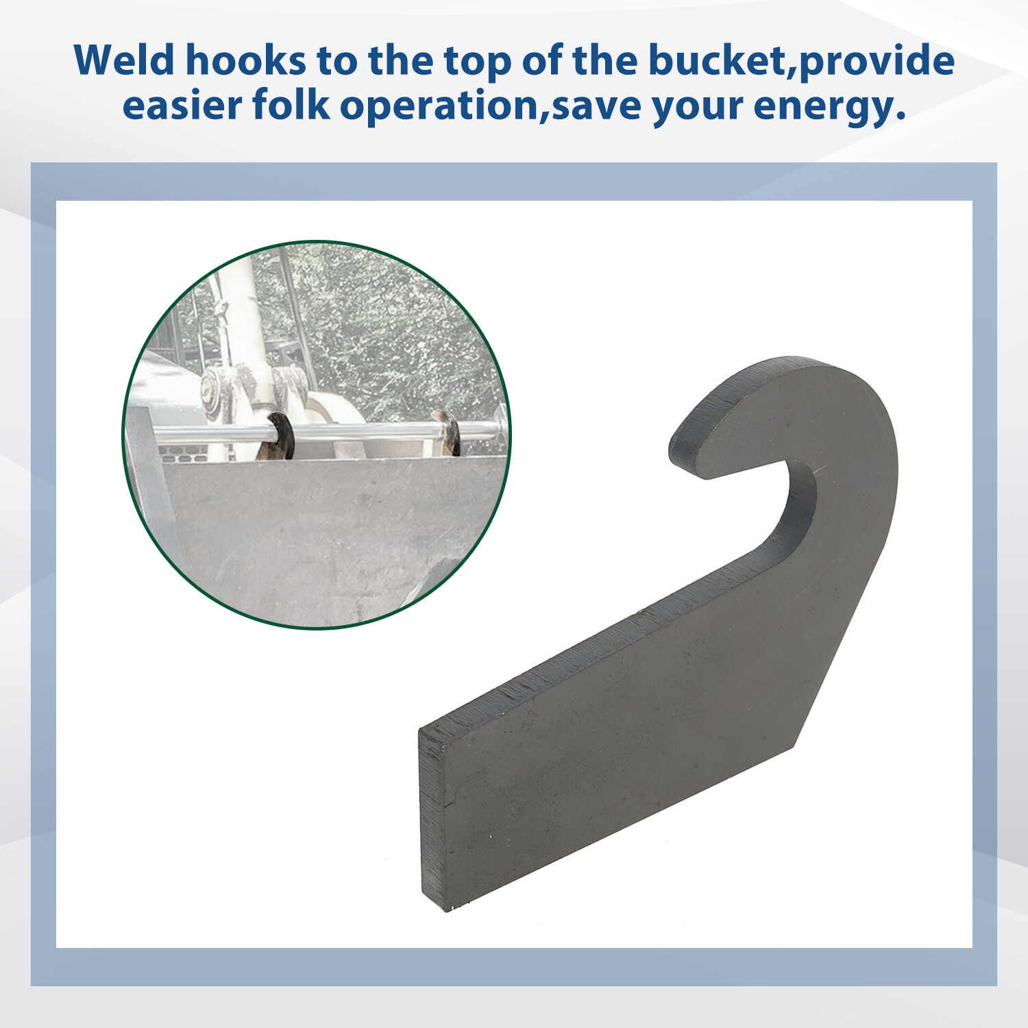 Welding On Mounting Brackets For Pin Type Over The Bucket Loader Pallet Forks