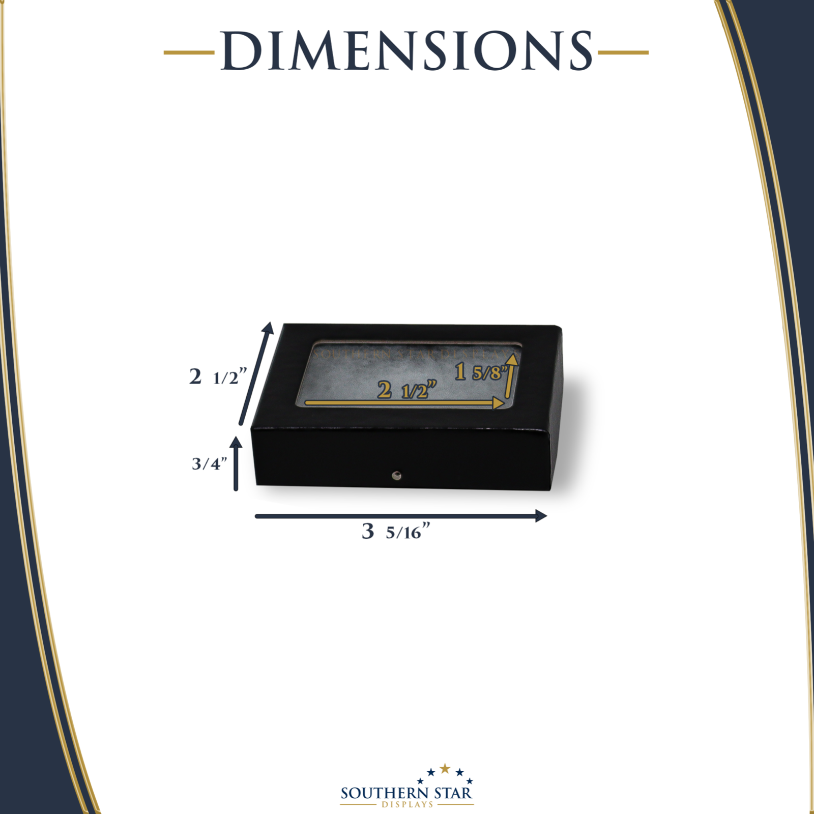 2 x 3 1/2 x 3/4 Riker Display Case Box for Collectibles Jewelry Arrowheads
