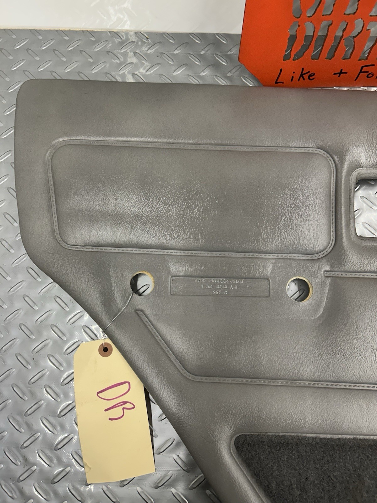 84-96 Jeep Cherokee XJ Rear Driver Side Door Panel Gray OEM