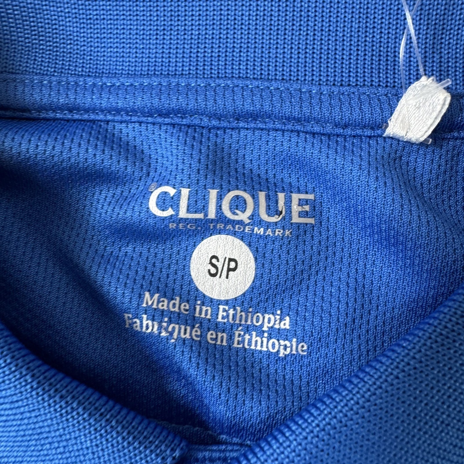 TPC Sawgrass The Players Men's Small Blue Long Sleeve Golf Polo