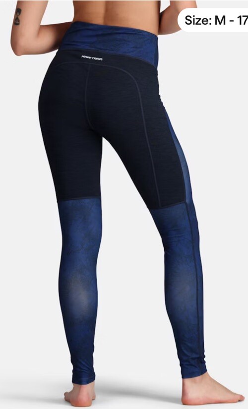 $100 Kari Traa Women’s Fierce Pants Tights- Royal Blue - Medium- New With Tags