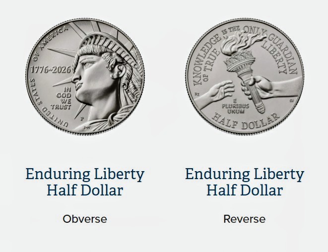 1776 - 2026 America’s 250th Anniv. Semiquincentennial 8-Coin Set 50c 25c 10c 5c