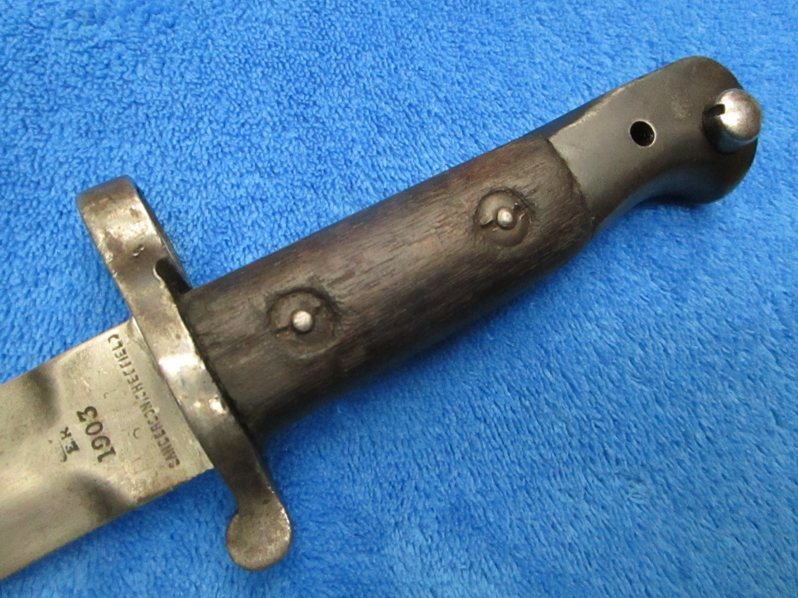 RARE ORIGINAL WW1 M1903 SMLE BRITISH BAYONET MADE BY SANDERSON SHEFFIELD