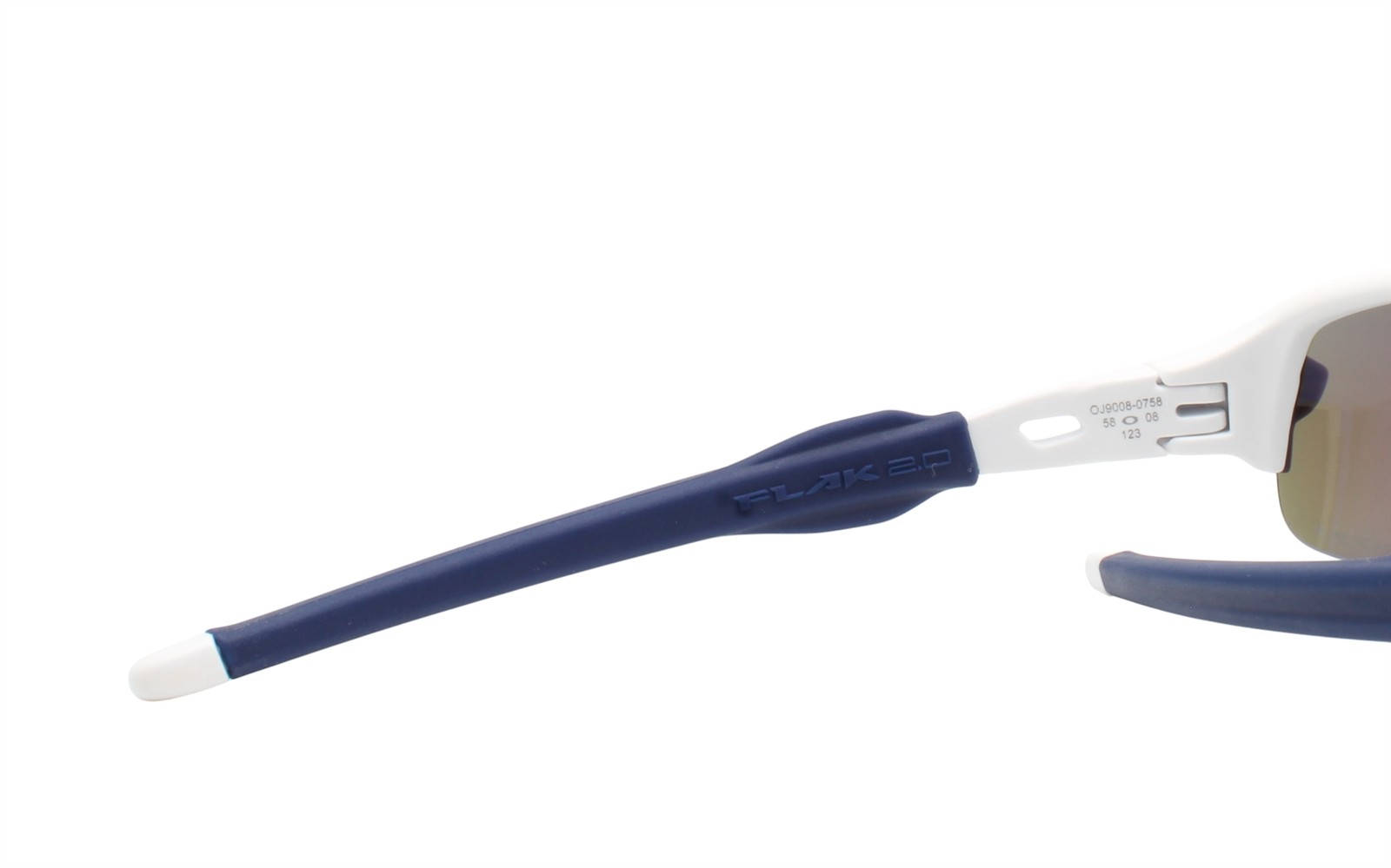 Oakley Youth Fit Sunglasses OJ9008-0758 Flak XXS Matte White Blue Kids Size