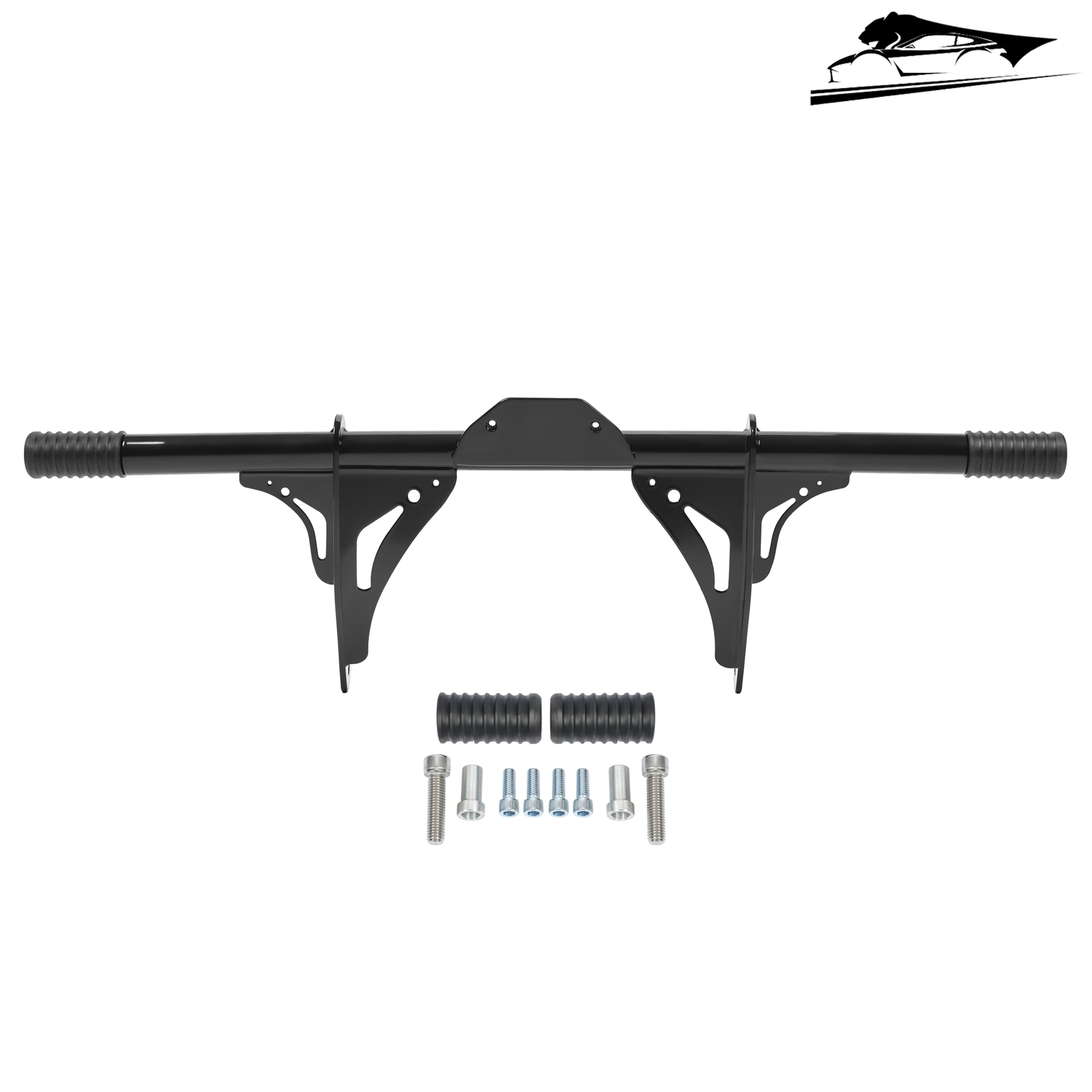 Black Front Crash Bar Protector For Harley Davidson Dyna 06-17 W/ Mid Control