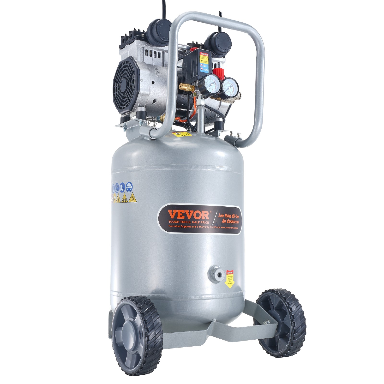 VEVOR 13 Gallon Air Compressor 2HP 4.6SCFM@90PSI Oil Free Air Compressor 125PSI