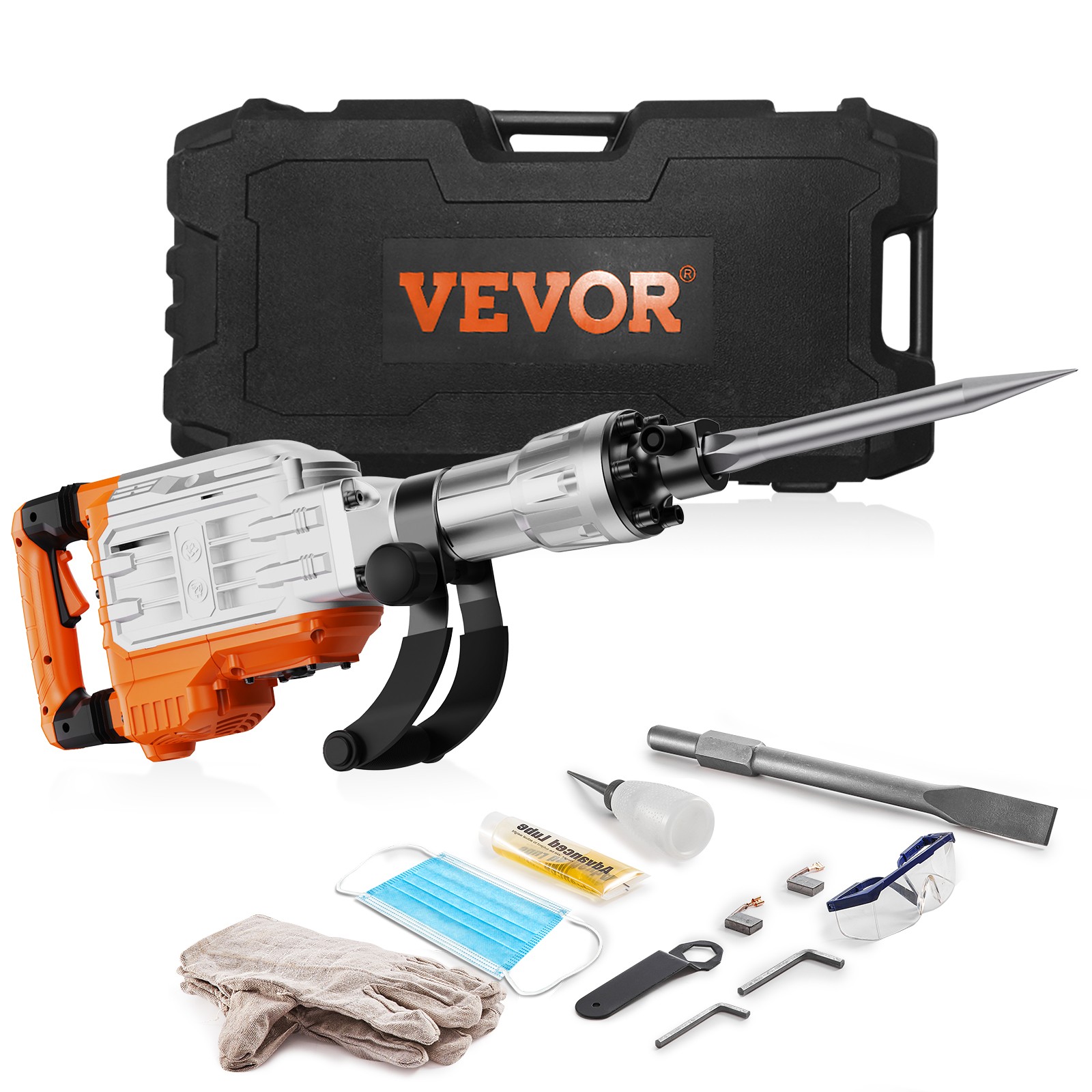 VEVOR Demolition Jack Hammer Concrete Breaker 3500W Electric Hammer