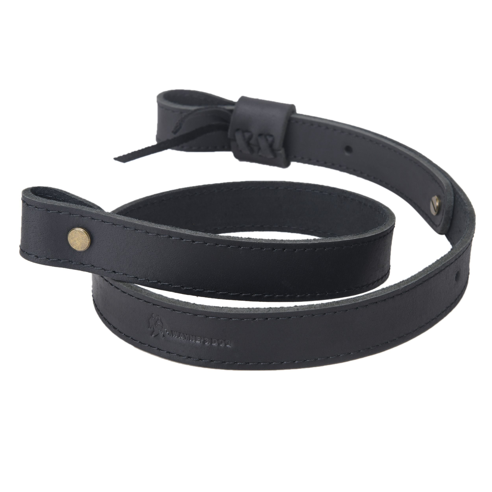 Buffalo Handmade Leather Rifle Sling Shotgun Strap / Metal Swivels Set Hunting