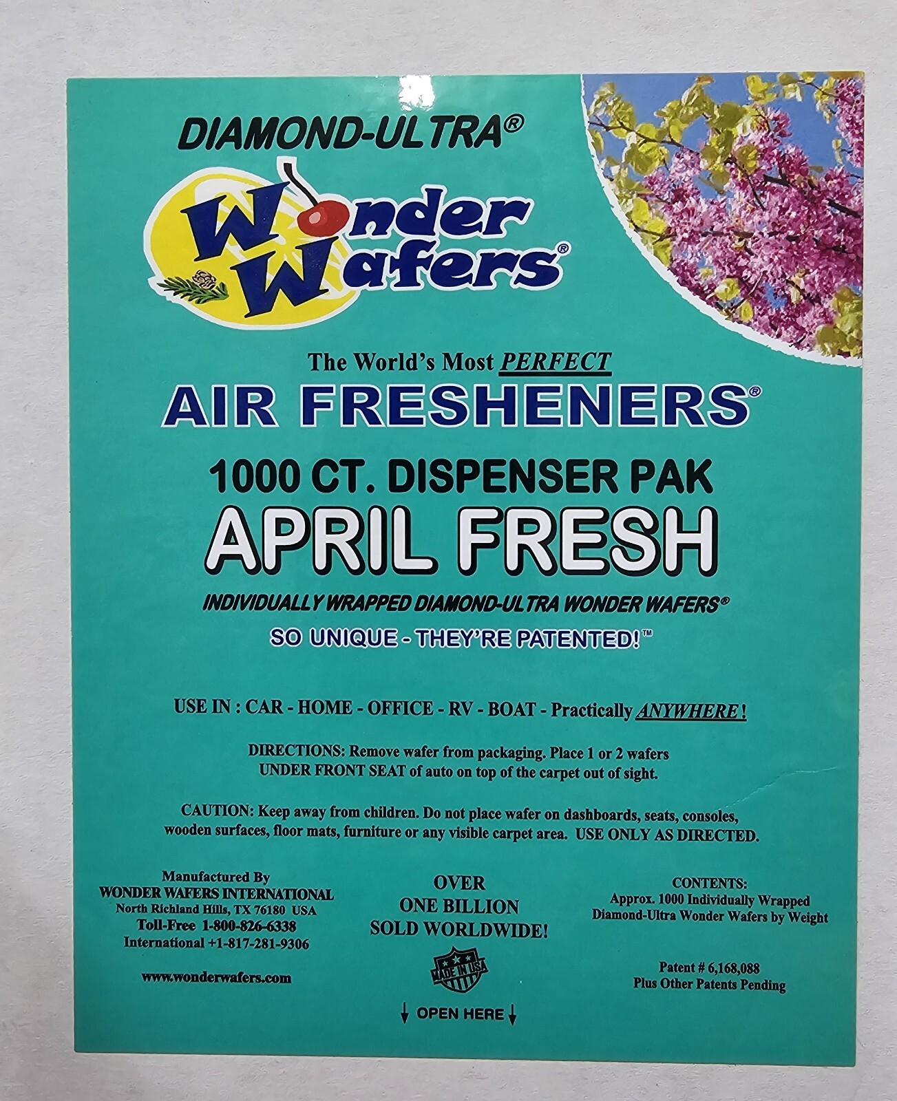 Wonder Wafers INDIVIDUALLY WRAPPED Air Fresheners - 24 Different Scents In Stock