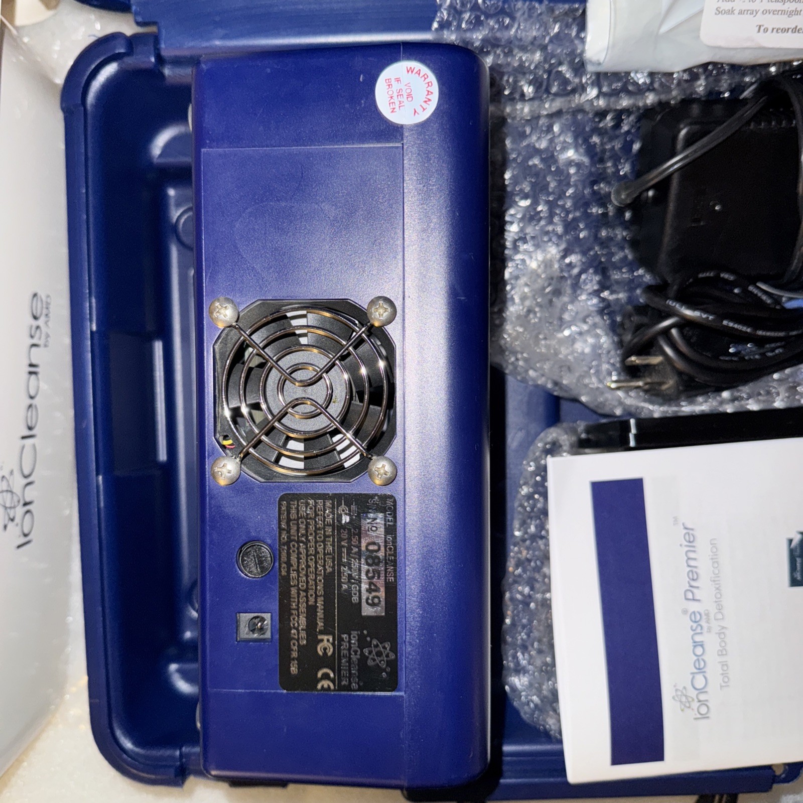 IonCleanse Premier By AMD Professional Detox Foot Bath System - Low Run Time